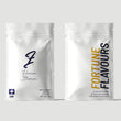 Load image into Gallery viewer, Two Fortune Flavours CBD flower pouches, front and back on a light grey background

