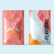 Load image into Gallery viewer, Two packages of Gelato CBD flower by FortuneFlavours, with peach branding on a light blue background
