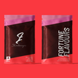 Load image into Gallery viewer, Two packages of Sherbanger CBD Flower by Fortune Flavours on a red background, front view
