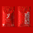 Load image into Gallery viewer, Two red packages of Strawberry Kush CBD Flower by Fortune Flavours, on a red background
