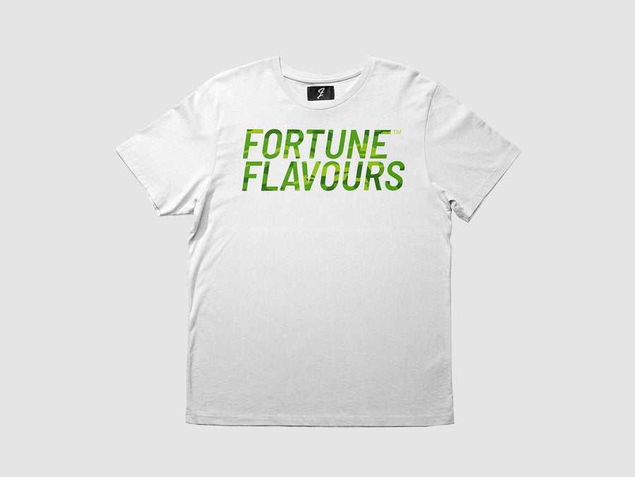 Fortune Flavours White & Camo Green